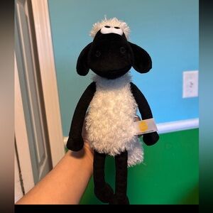 Shaun the Sheep Stuffed Animal - Black & White